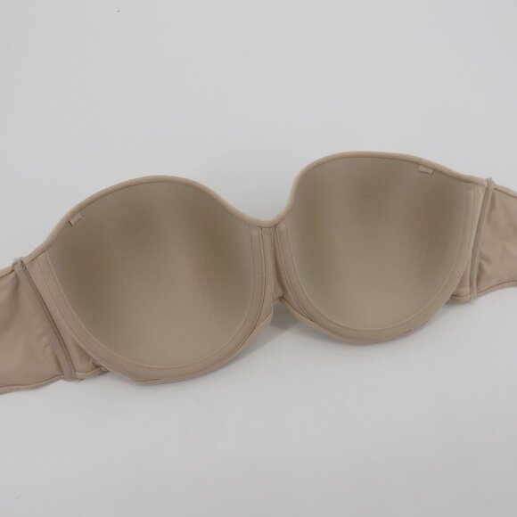 Maidenform 40C Beige Underwire Lined Expressions Stay Put Strapless Bra SE0004 - Picture 8 of 14